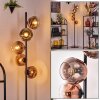 Ripoll floor lamp clear, coppery, 5-light sources