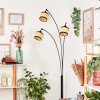 Chellas floor lamp black, 3-light sources