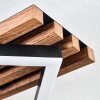 Ellekilde ceiling light LED brown, Wood like finish, black, 1-light source