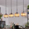 Koyoto hanging light, globe light, pendant light Amber, clear, 4-light sources