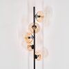 Koyoto floor lamp Amber, clear, 5-light sources