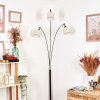 Bassagoda floor lamp chrome, black, 3-light sources