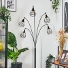 Yaak floor lamp black, 5-light sources