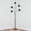 Bassagoda floor lamp chrome, black, 5-light sources