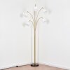 Bassagoda floor lamp brass, black, 5-light sources