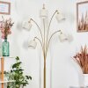 Bassagoda floor lamp brass, black, 5-light sources