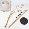 Bassagoda floor lamp brass, black, 5-light sources