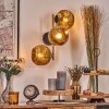 Ripoll globe light, wall light gold, black, 3-light sources