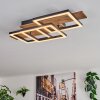 Narangera ceiling light LED brown, Wood like finish, black, 1-light source