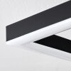 Ellekilde ceiling light LED brown, Wood like finish, black, 1-light source