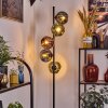 Ripoll floor lamp blue, green, coppery, 5-light sources