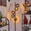 Ripoll floor lamp blue, gold, coppery, 5-light sources