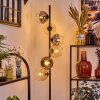 Koyoto floor lamp Amber, clear, Smoke-coloured, 6-light sources