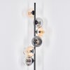 Koyoto floor lamp Amber, clear, Smoke-coloured, 6-light sources