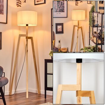 Soungou floor lamp Ecru, black, 1-light source