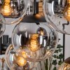 Gastor hanging light, globe light, pendant light Amber, clear, Smoke-coloured, 8-light sources
