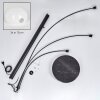 Nikkala floor lamp black, 3-light sources