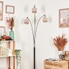 Bassagoda floor lamp chrome, black, 3-light sources