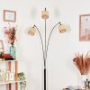 Sabadim floor lamp chrome, black, 3-light sources