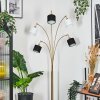 Bassagoda floor lamp brass, black, 5-light sources