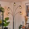 Yaak floor lamp black, 5-light sources