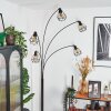 Yaak floor lamp chrome, black, 5-light sources
