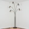 Yaak floor lamp chrome, black, 5-light sources
