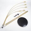 Codecreo floor lamp brass, black, 5-light sources