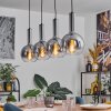 Tador hanging light, globe light, pendant light black, 4-light sources