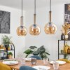 Tador hanging light, globe light, pendant light black, 3-light sources
