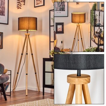 Soungou floor lamp Ecru, black, 1-light source