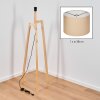 Soungou floor lamp Ecru, black, 1-light source