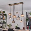 Koyoto hanging light, globe light, pendant light Ecru, black, 8-light sources