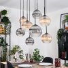 Koyoto hanging light, globe light, pendant light Ecru, black, 8-light sources