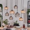 Koyoto hanging light, globe light, pendant light Ecru, black, 8-light sources