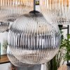 Koyoto hanging light, globe light, pendant light Ecru, black, 8-light sources
