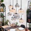 Koyoto hanging light, globe light, pendant light Ecru, black, 8-light sources