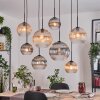 Koyoto hanging light, globe light, pendant light Ecru, black, 8-light sources