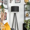 Soungou floor lamp chrome, black, 1-light source