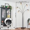 Codecreo floor lamp chrome, black, 5-light sources
