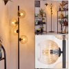 Koyoto floor lamp Amber, clear, 4-light sources