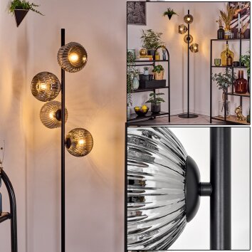 Koyoto floor lamp Smoke-coloured, 4-light sources