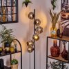 Ripoll floor lamp chrome, Smoke-coloured, 6-light sources
