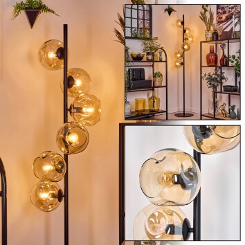 Ripoll floor lamp Amber, 6-light sources