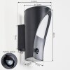 Aria Outdoor Wall Light anthracite, 1-light source, Motion sensor
