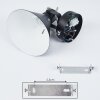 Upiano Wall Light chrome, black, 1-light source