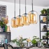 Apedo hanging light, pendant light Amber, 4-light sources