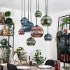 Koyoto hanging light, globe light, pendant light Ecru, black, 8-light sources
