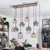 Koyoto hanging light, globe light, pendant light Ecru, black, 8-light sources