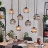 Koyoto hanging light, globe light, pendant light Ecru, black, 8-light sources